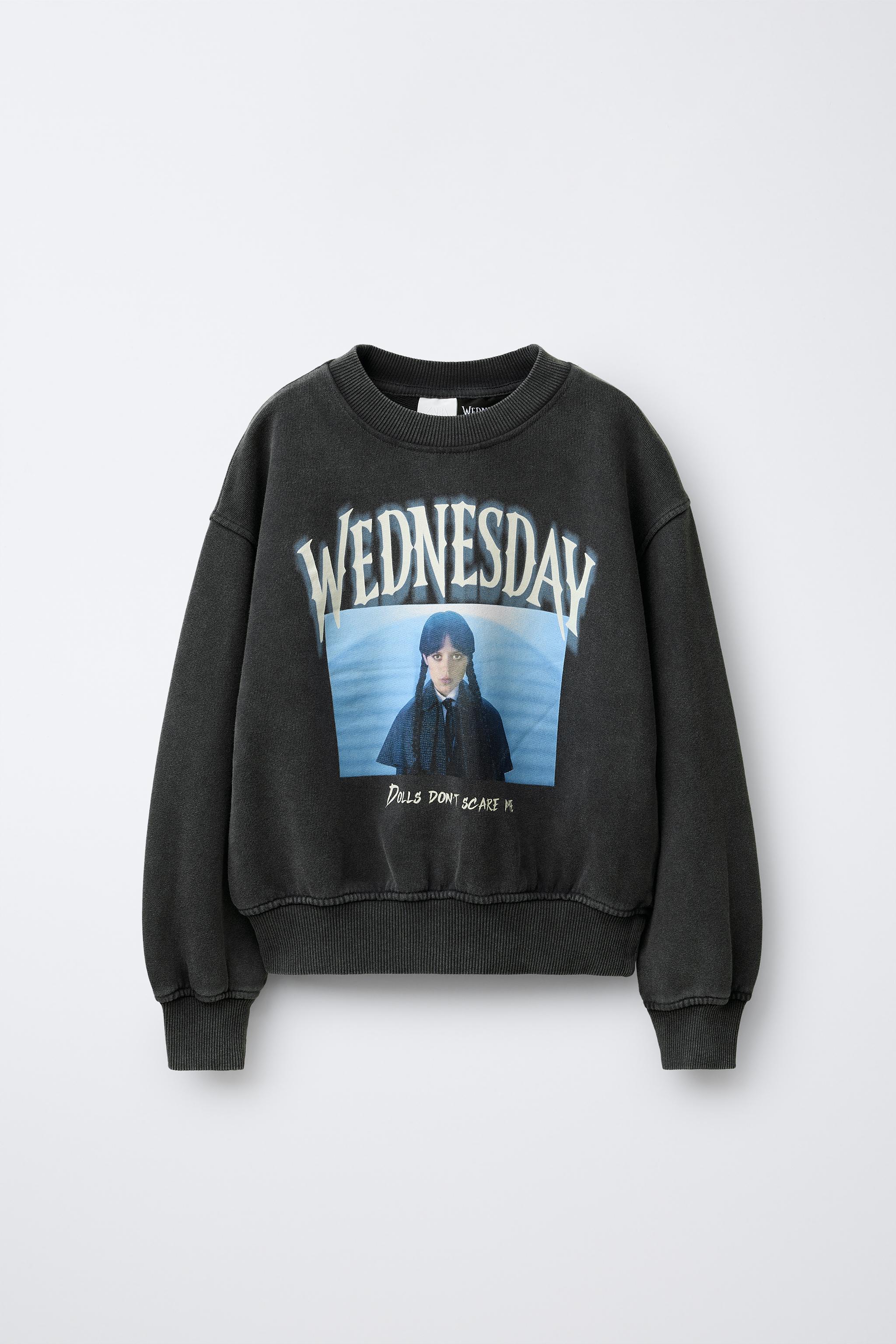 Yuzzz❤︎❤︎ WEDNESDAY © WASHED EFFECT SWEATSHIRT - Anthracite grey
