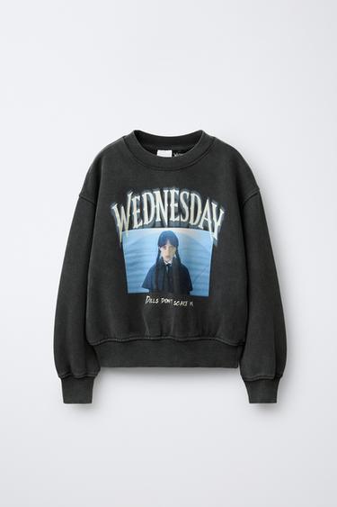 Zara WEDNESDAY © WASHED EFFECT SWEATSHIRT - Anthracite grey