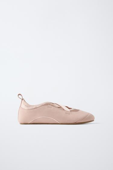 КРОССОВКИ БАЛЕТКИ — РОЗОВЫЙ от Zara — изображение 0