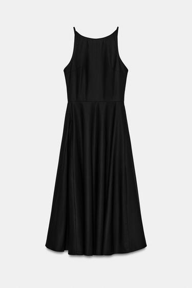 TRENCH COAT MIDI DRESS - Black by Zara - Image 4