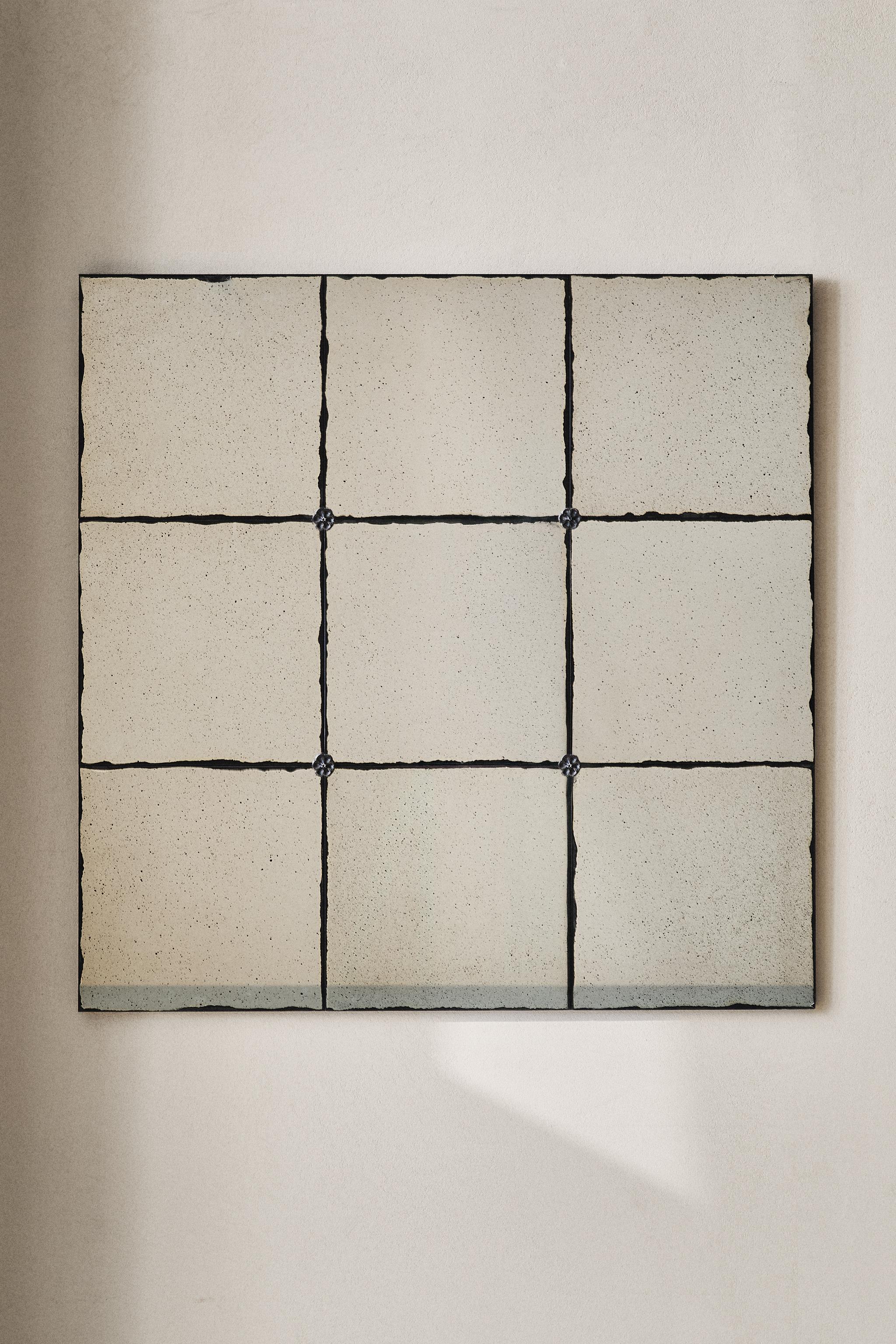 ANTIQUE-FINISH SQUARE WALL MIRROR - 990 | ZARA United States