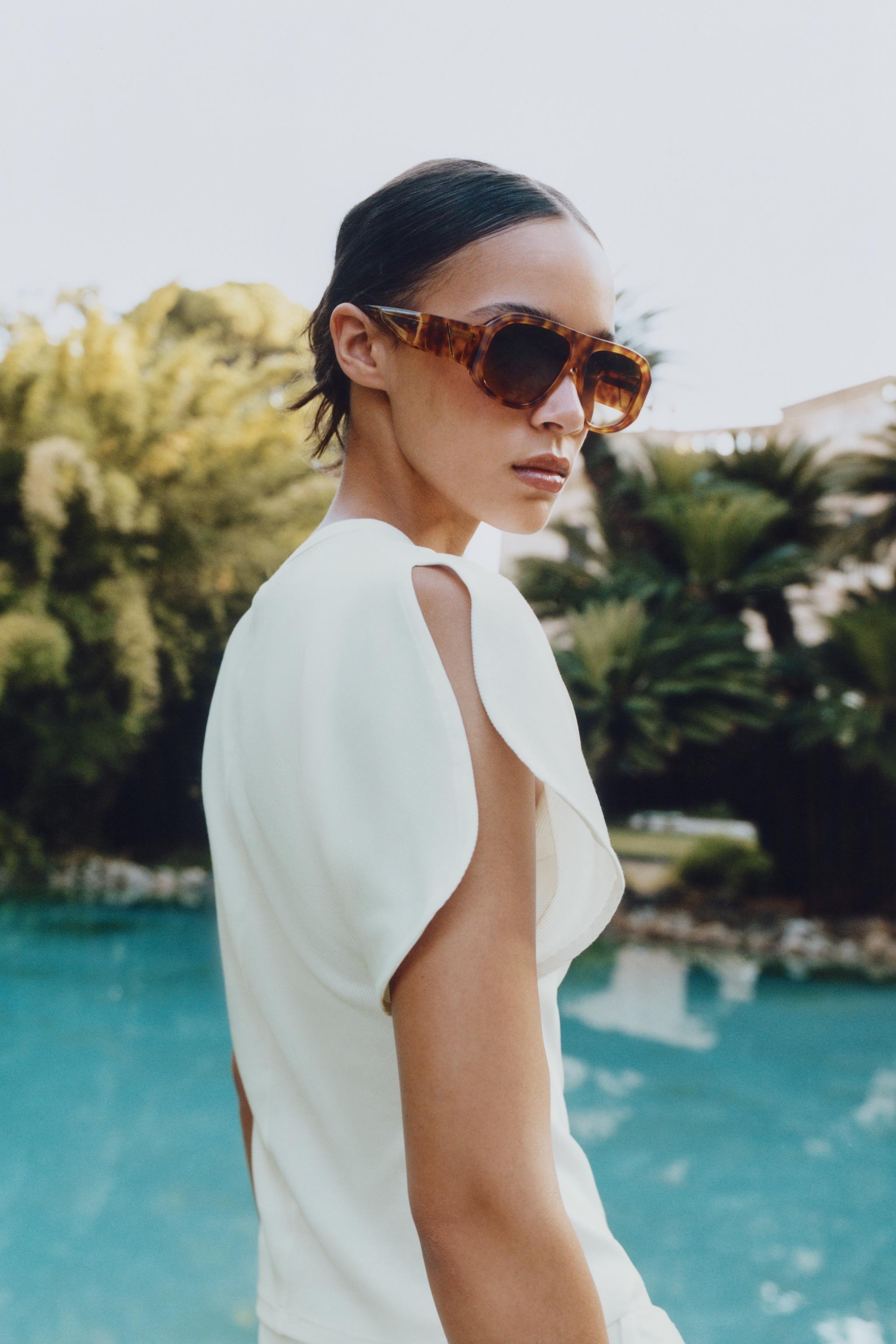 WIDE SLEEVE T-SHIRT — Oyster-white