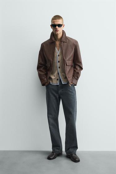 JEANS FLARE FIT LIMITED EDITION - Azul noche de Zara - Imagen 0