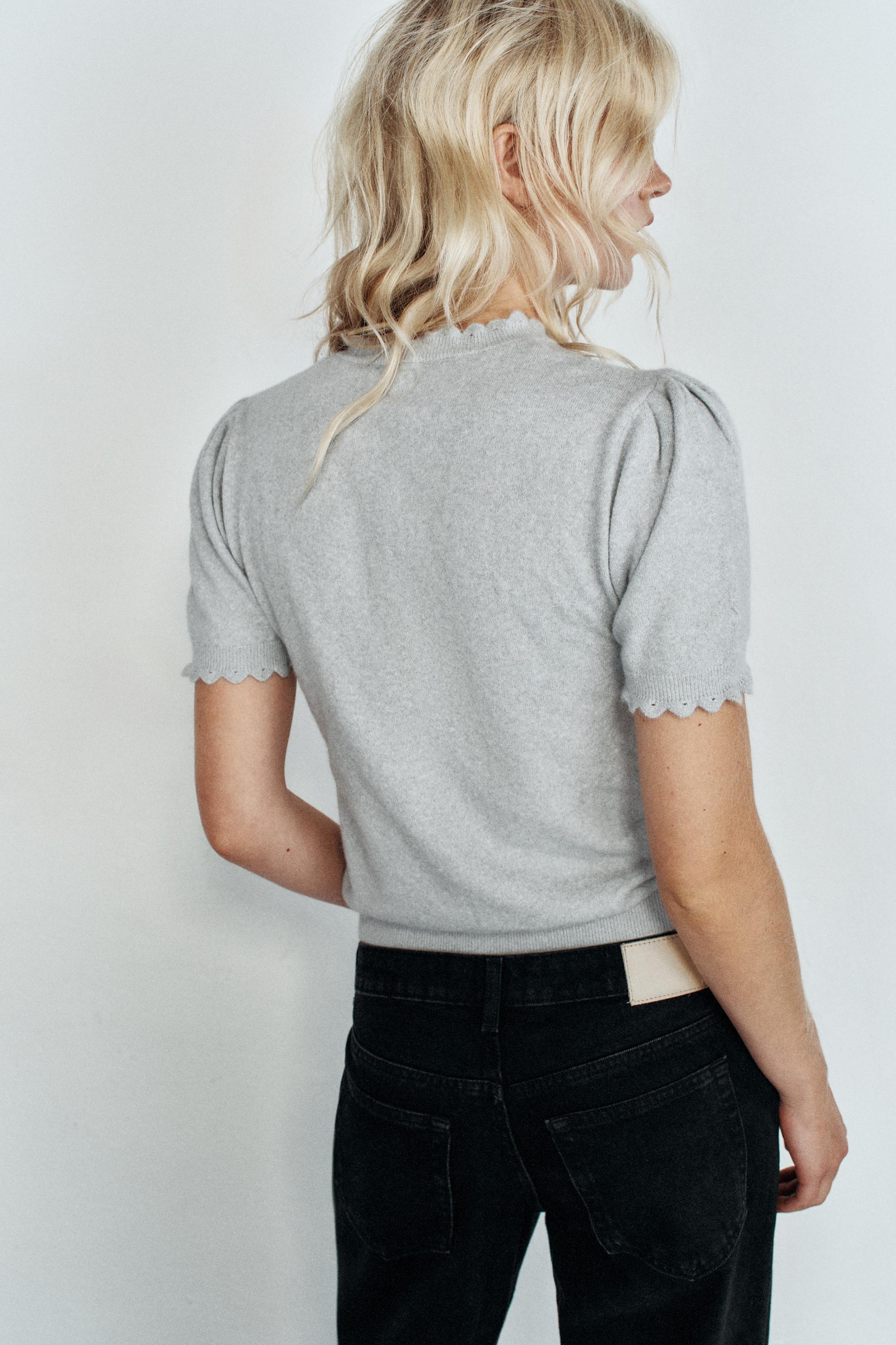 SHORT-SLEEVE CARDINGAN - thumbnail 9