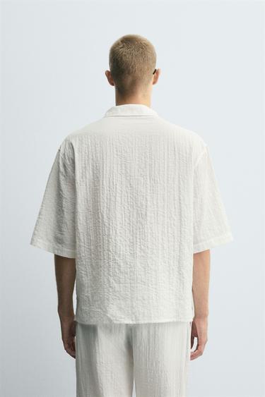TEXTURED POLO SHIRT - White by Zara - Image 2