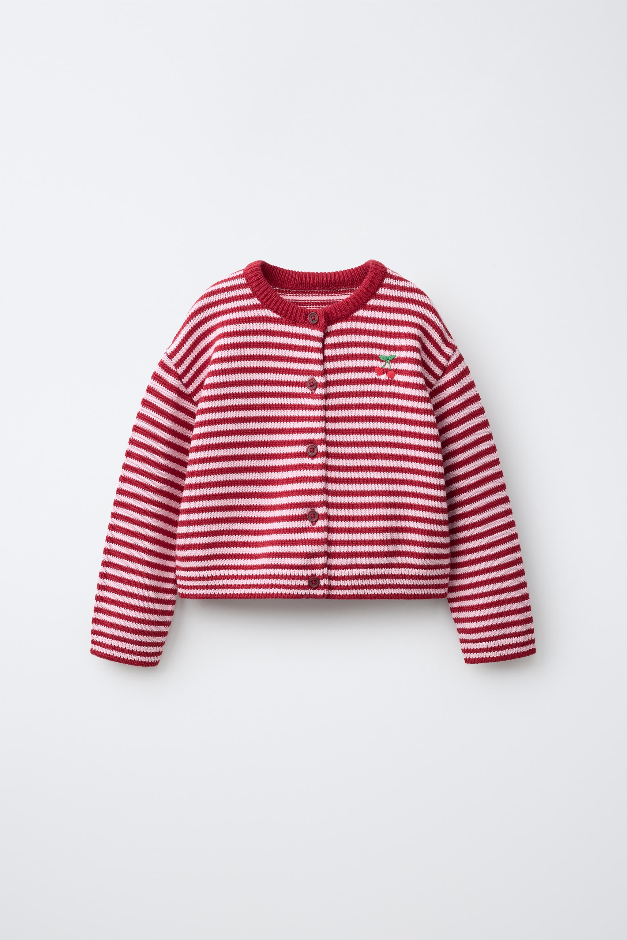 STRIPED AND CHERRY CARDIGAN