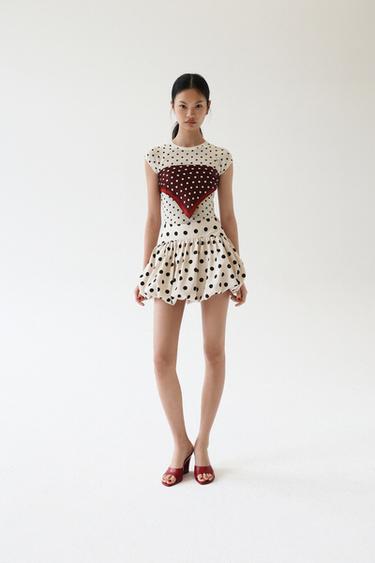 Zara 真皮坡跟鞋 - 紅色