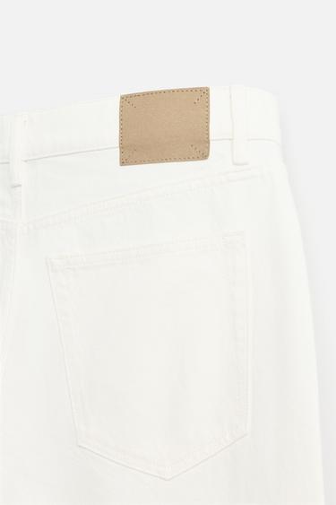 STRAIGHT ANKLE FIT JEANS - White by Zara - Image 9