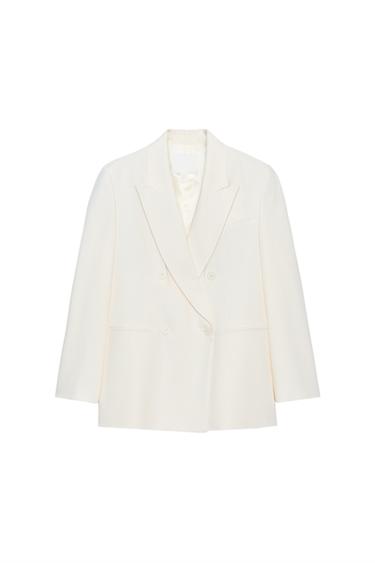OVERSIZED DOUBLE-BREASTED BLAZER ZW COLLECTION - Ivoor van Zara