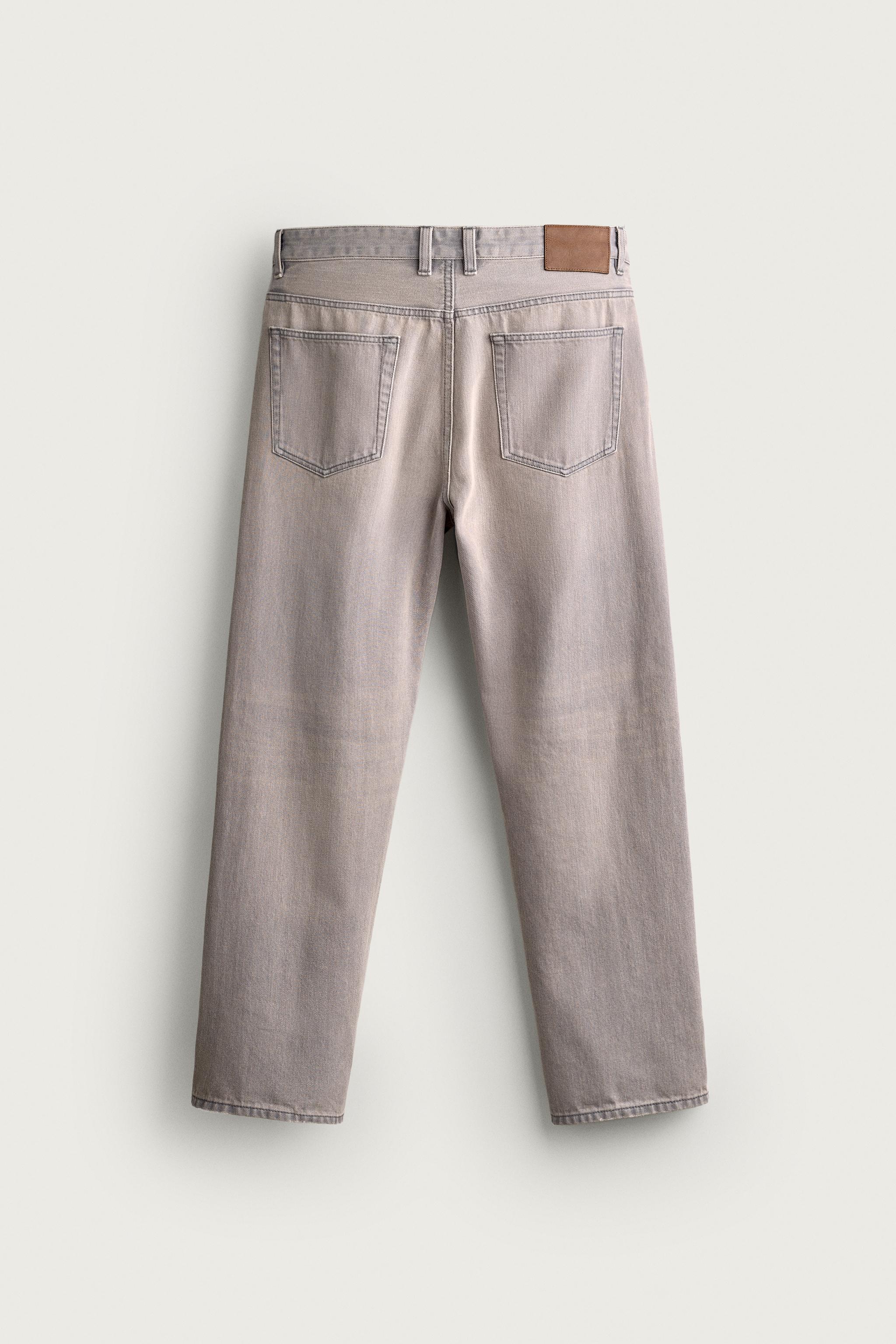 Мужские джинсы Zara RELAXED ANKLE FIT JEANS — фото 8