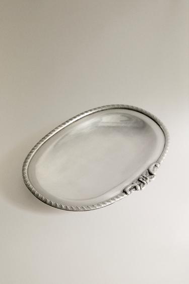 PORTE-SAVON DE BAIN OVALE EN MÉTAL - Argent de Zara - Image 1