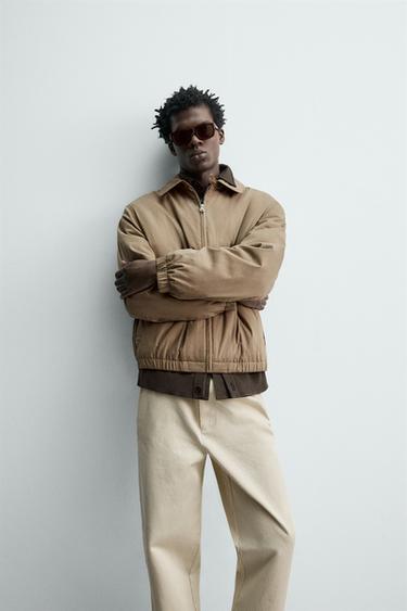 QUILTED TECHNICAL JACKET - camel by Zara - Image 6