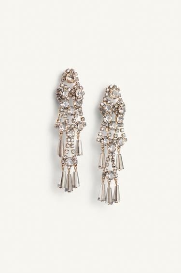 LIMITED EDITION SHINY DANGLE EARRINGS - Gold / Silver by Zara