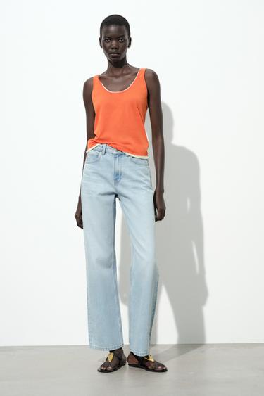Zara DOUBLE LAYER KNIT TOP - 089 - Image 0