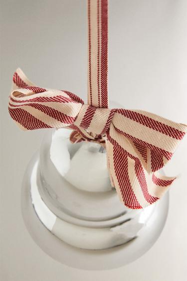 SILVER BELL CHRISTMAS TREE DECORATION - P by Zara - Image 2