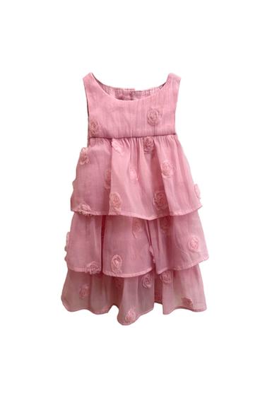 PINK RUFFLE DRESS