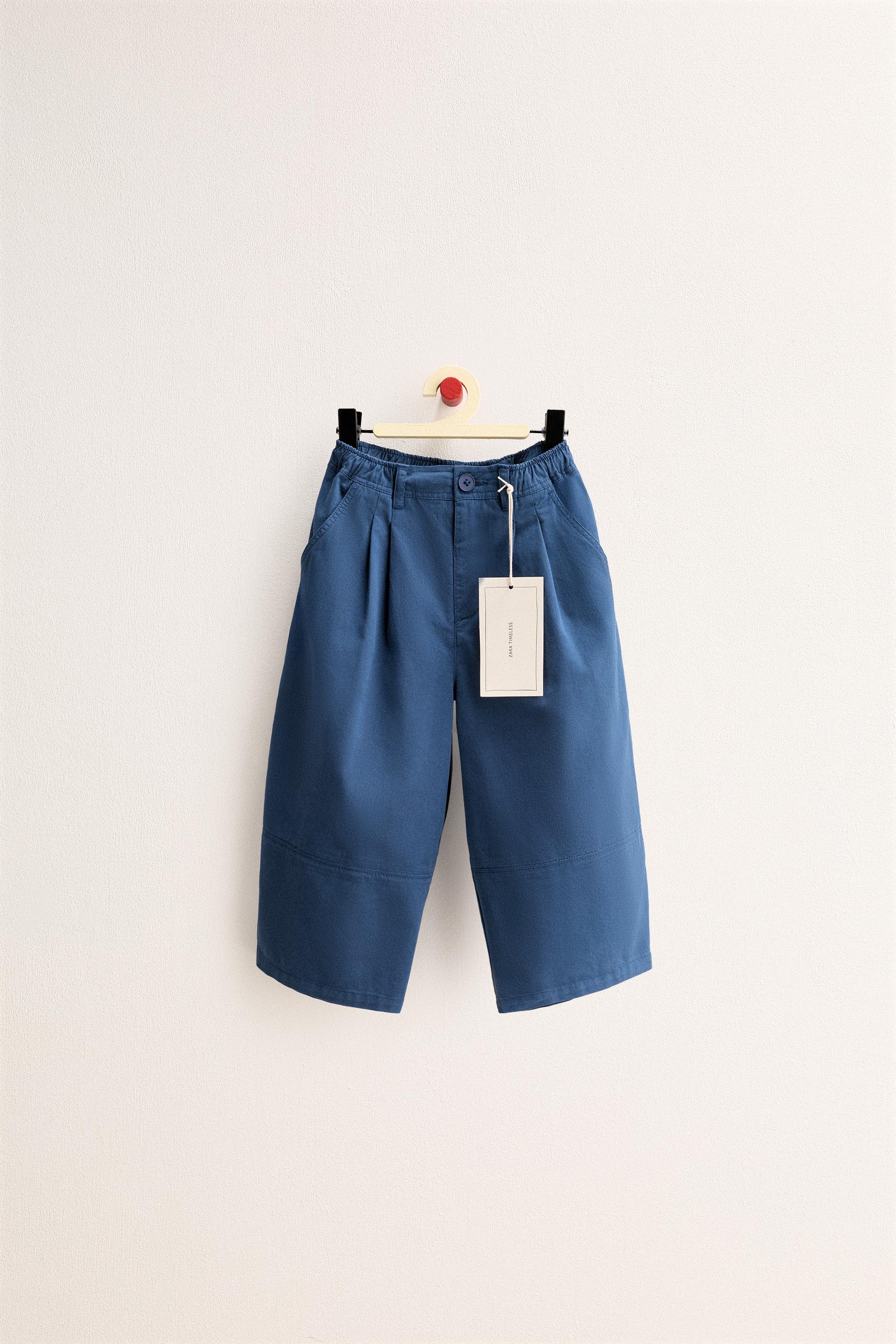 Zara timeless – брюки-воздушные брюки с формовыми склинками