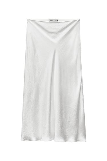ZW COLLECTION SATIN MIDI SKIRT