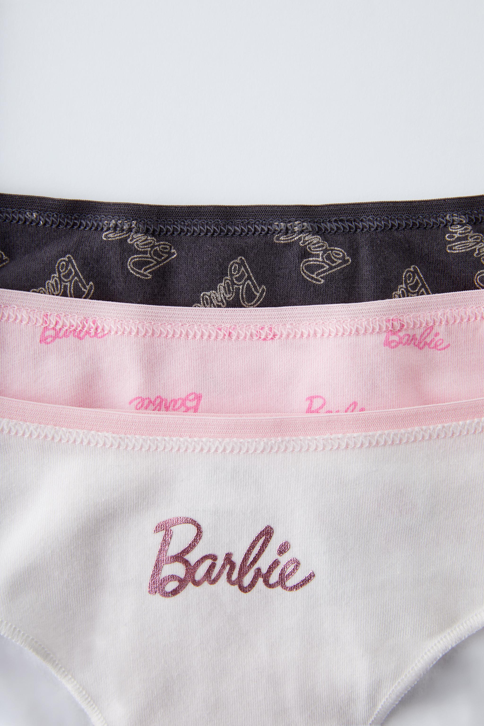 Barbie Girls Briefs 4 Pack - Pink & Purple - American Brand 