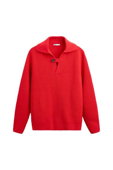 TEXTURED KNIT POLO SHIRT