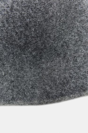 BONNET AVEC LAINE CONTRASTÉE - Gris de Zara - Image 2