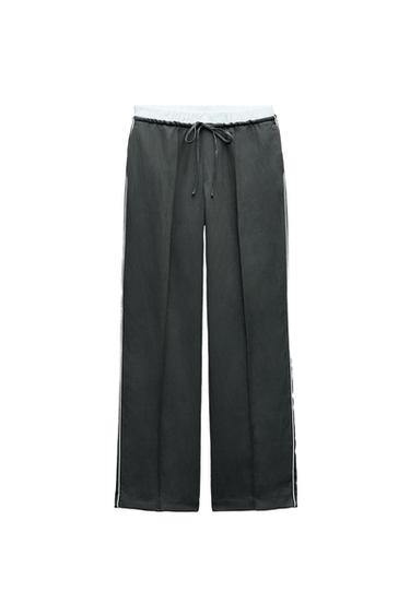BOXER TROUSERS WITH SIDE STRIPE