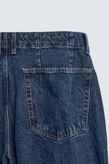 PANTALON DENIM CHINO STRAIGHT FIT - Bleu de Zara - Image 9