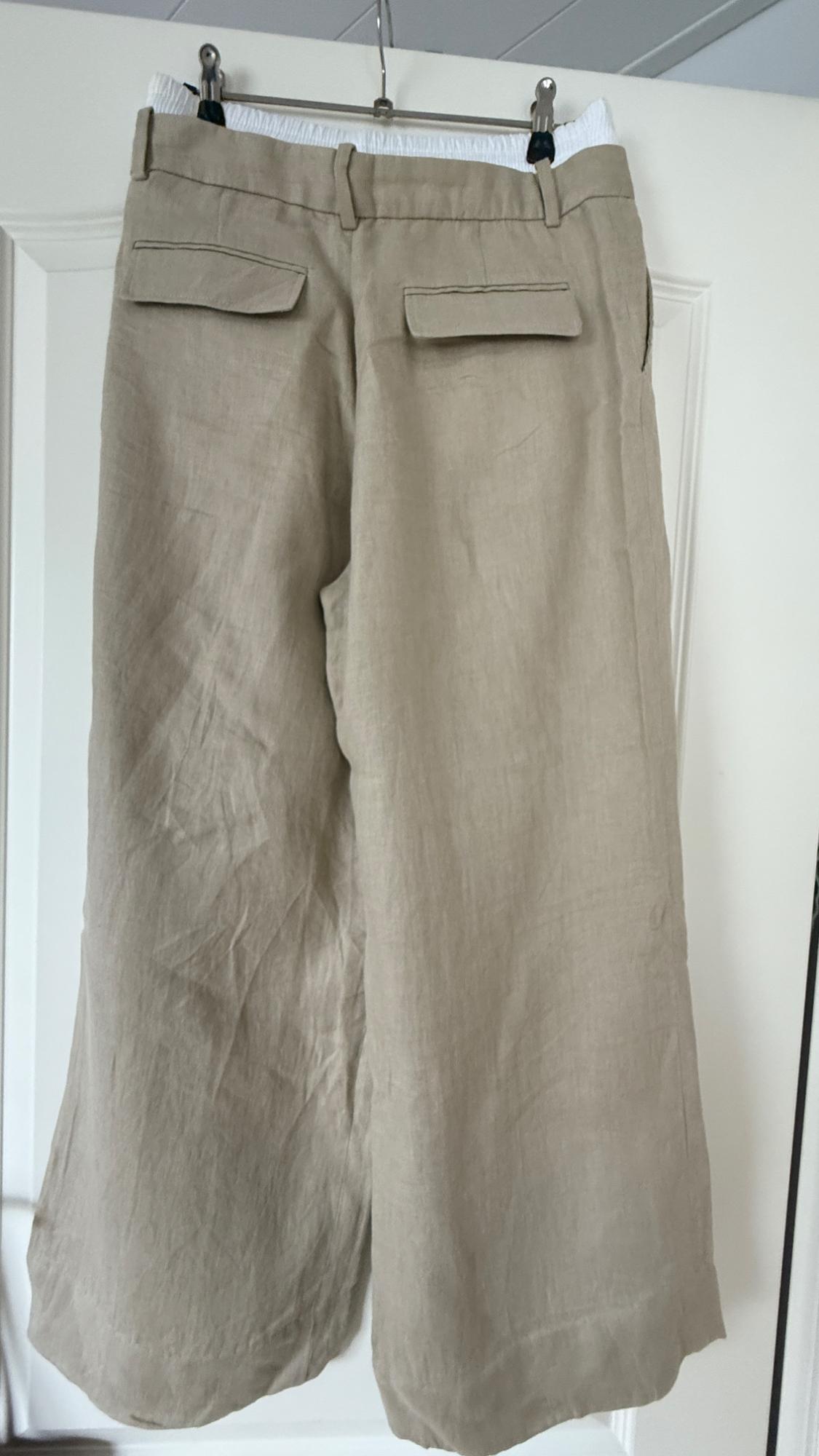 DARTED LINEN UNDERWEAR TROUSERS - Image 2