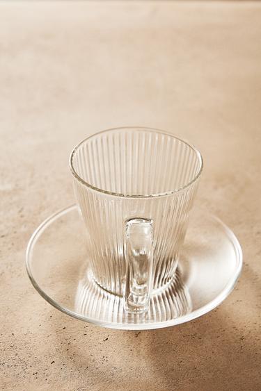 BOROSILICATE GLASS COFFEE CUP AND SAUCER - 990 by Zara - Image 5