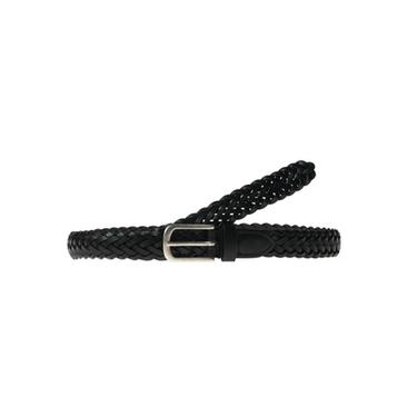 Zara BRAIDED LEATHER BELT - Black