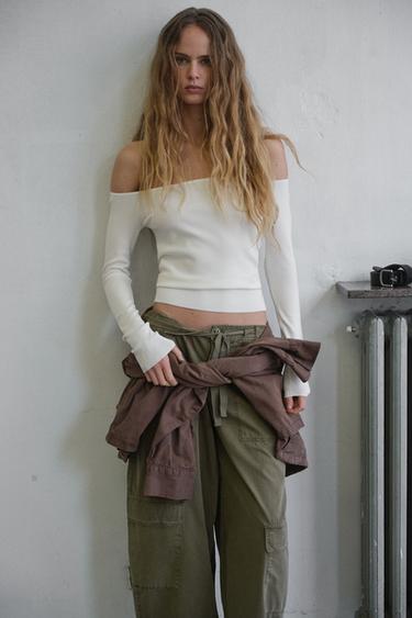 TOP DE PUNT OFF SHOULDER - Cru de Zara