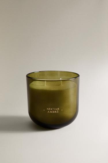 (400 G) NECTAR AMBRÉ SCENTED CANDLE - Peach Zara