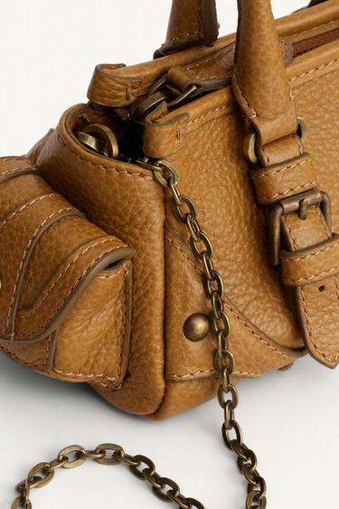 MINI LEATHER BOWLING LIMITED EDITION BAG -  by Zara - Image 5