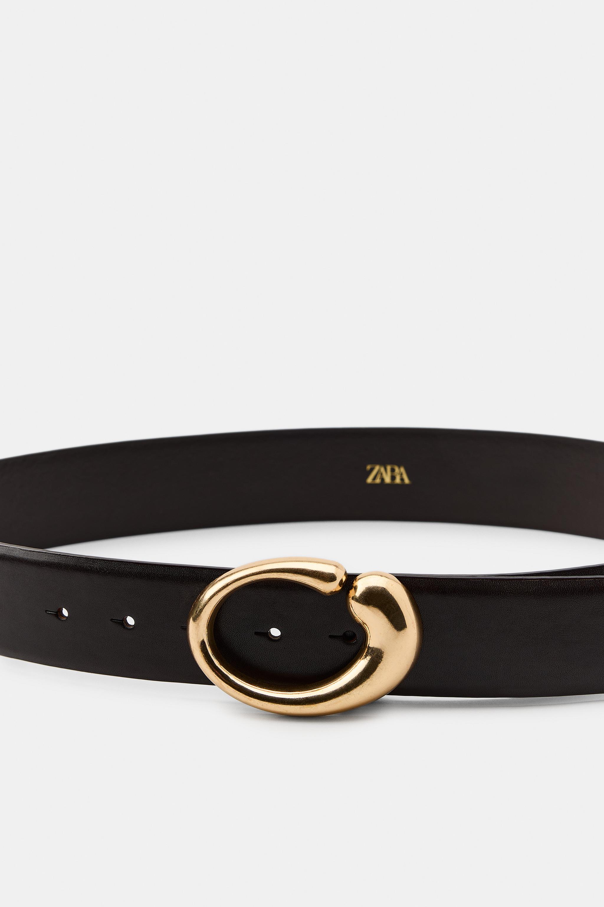CEINTURE 100% CUIR À BOUCLE OVALE