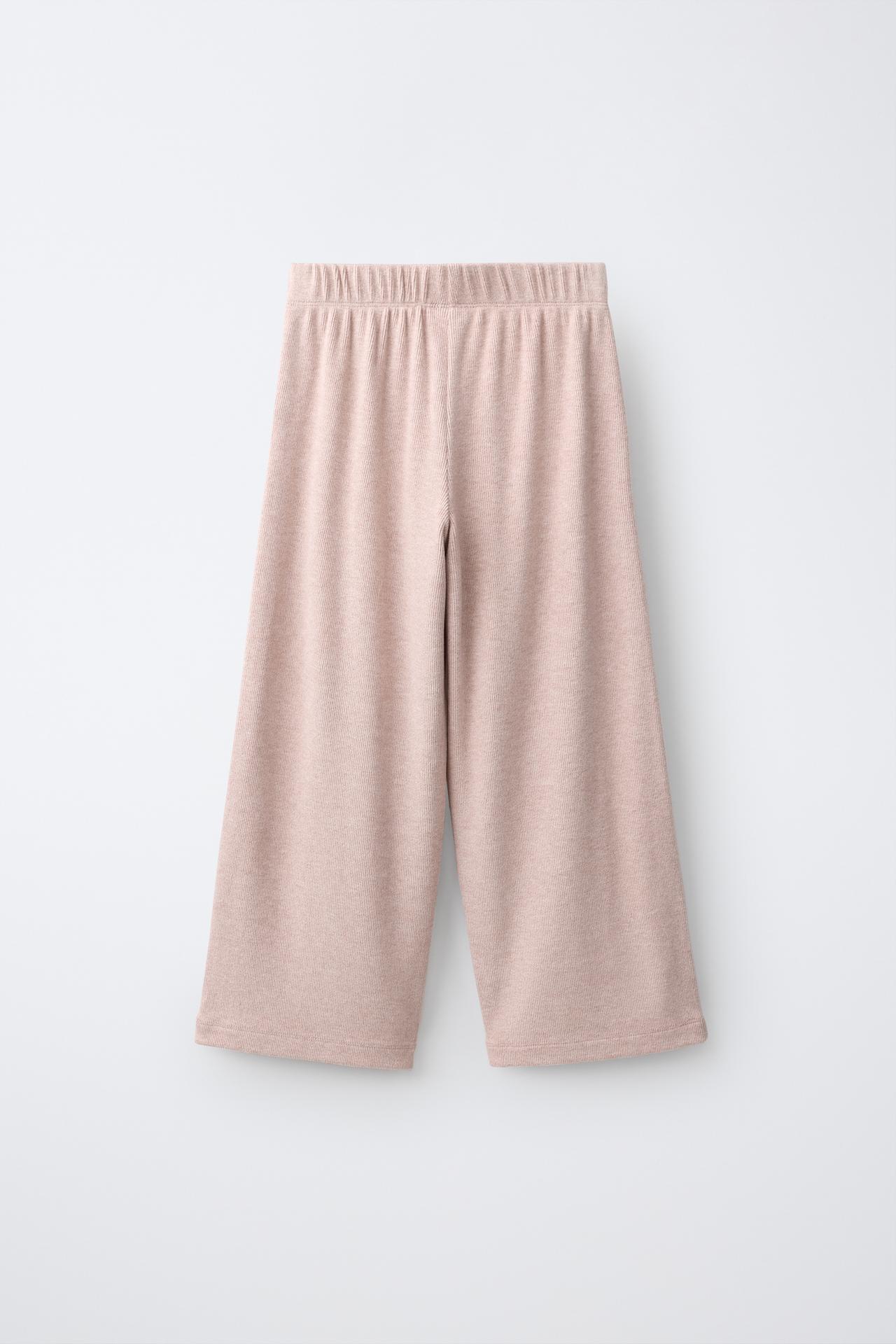 SOFT TOUCH WIDE-LEG PANTS — Pink