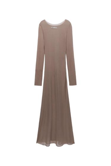 SEMI-SHEER KNIT DRESS - LIMITED EDITION