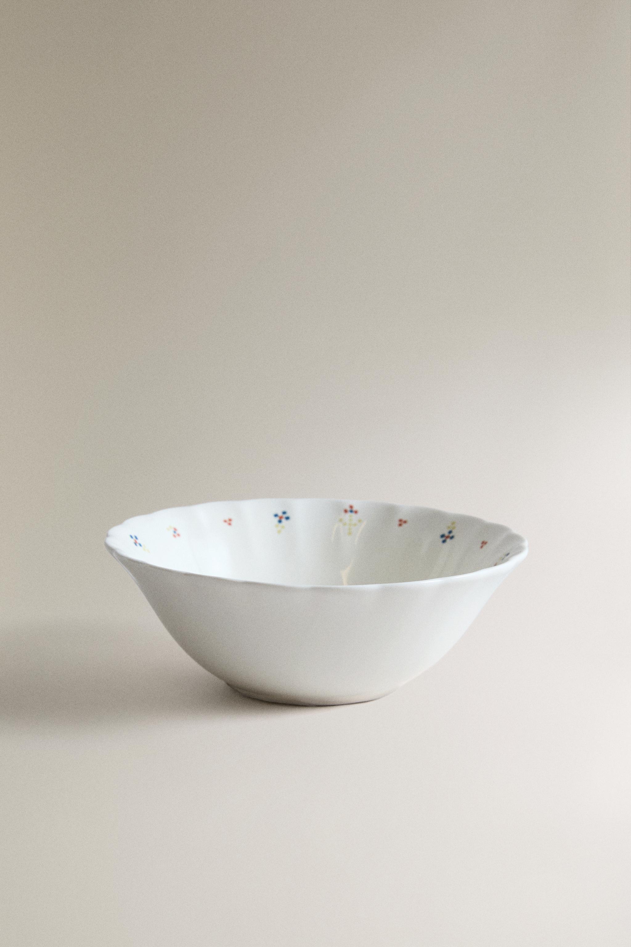 KIDS' PORCELAIN BUNNY BOWL — Multicolored