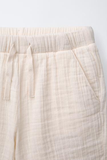 BERMUDA TEXTURÉ MULTICOLORE - Écru de Zara - Image 2