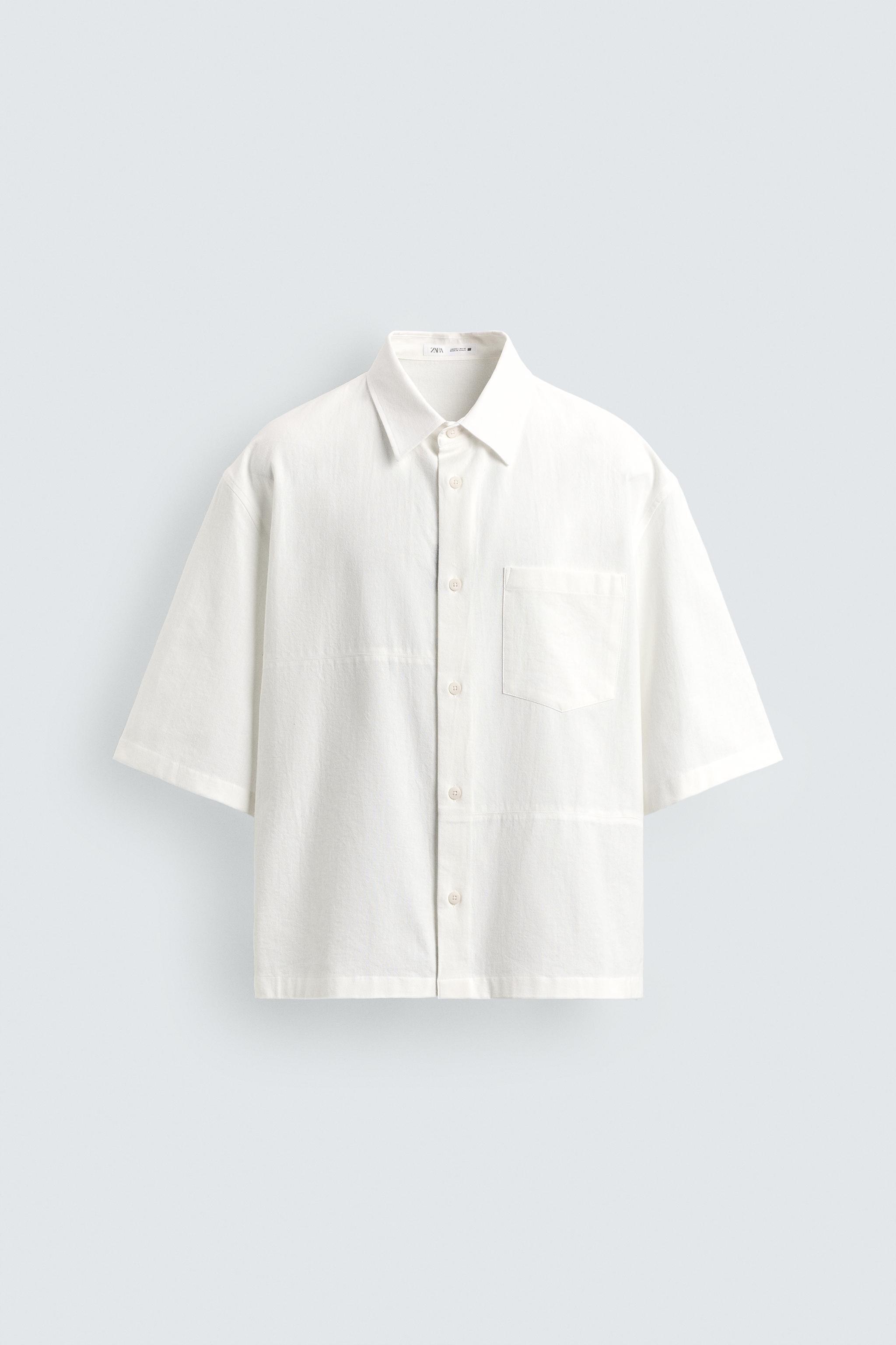 Relaxed FIT Cotton Shirt - White
