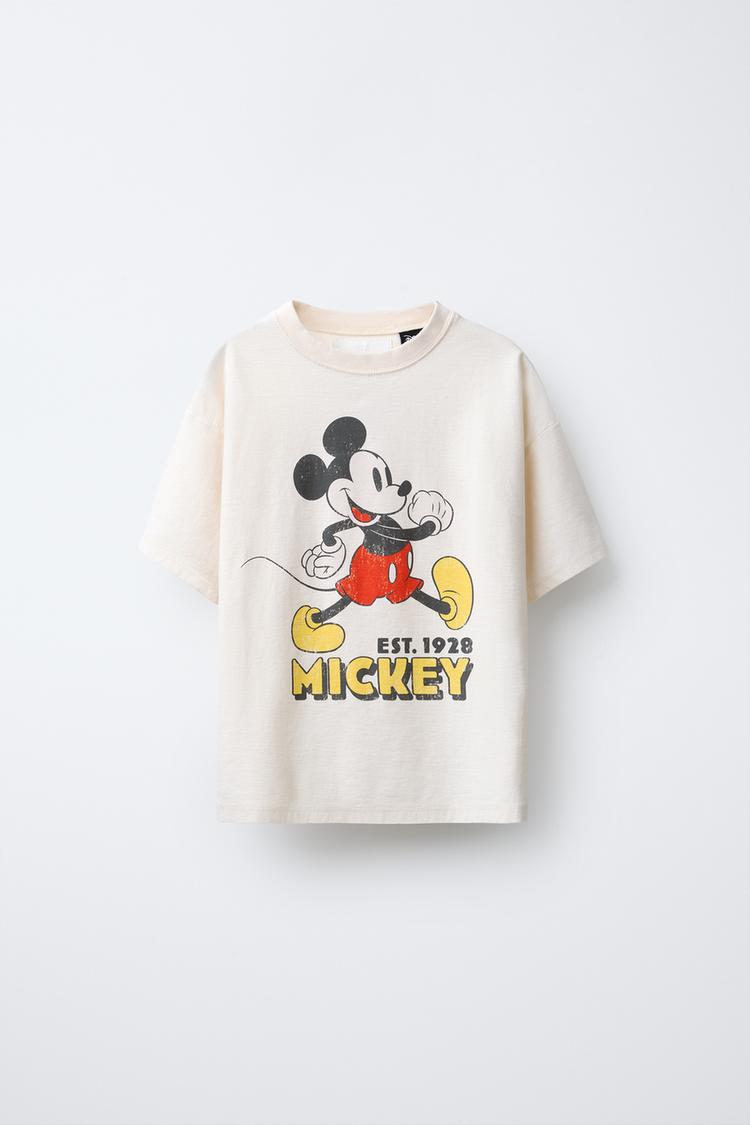 ミッキーマウス © DISNEY Tシャツ - エクリュ | ZARA Japan / 日本 