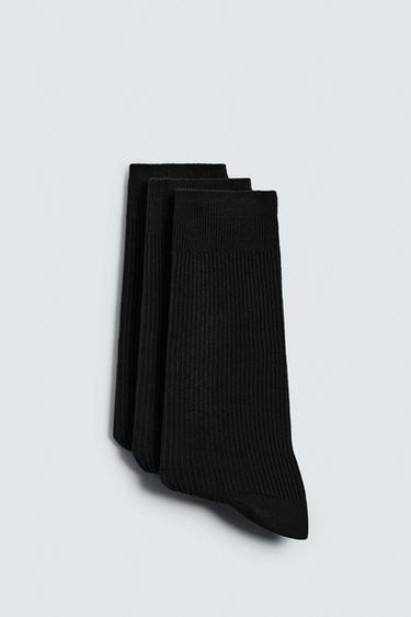 CALCETINES LIGEROS PACK 3 - Negro de Zara