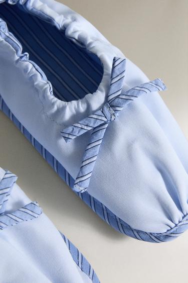 BALLERINE ENFANT NŒUD - Bleu de Zara - Image 1