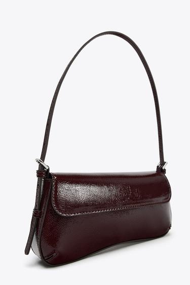 SAC PORTÉ ÉPAULE RABAT - Bordeaux de Zara - Image 2