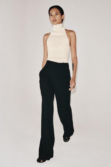 БРЮКИ WIDE LEG С ВЫСОКОЙ ПОСАДКОЙ — ZW COLLECTION — ЧЕРНЫЙ от Zara
