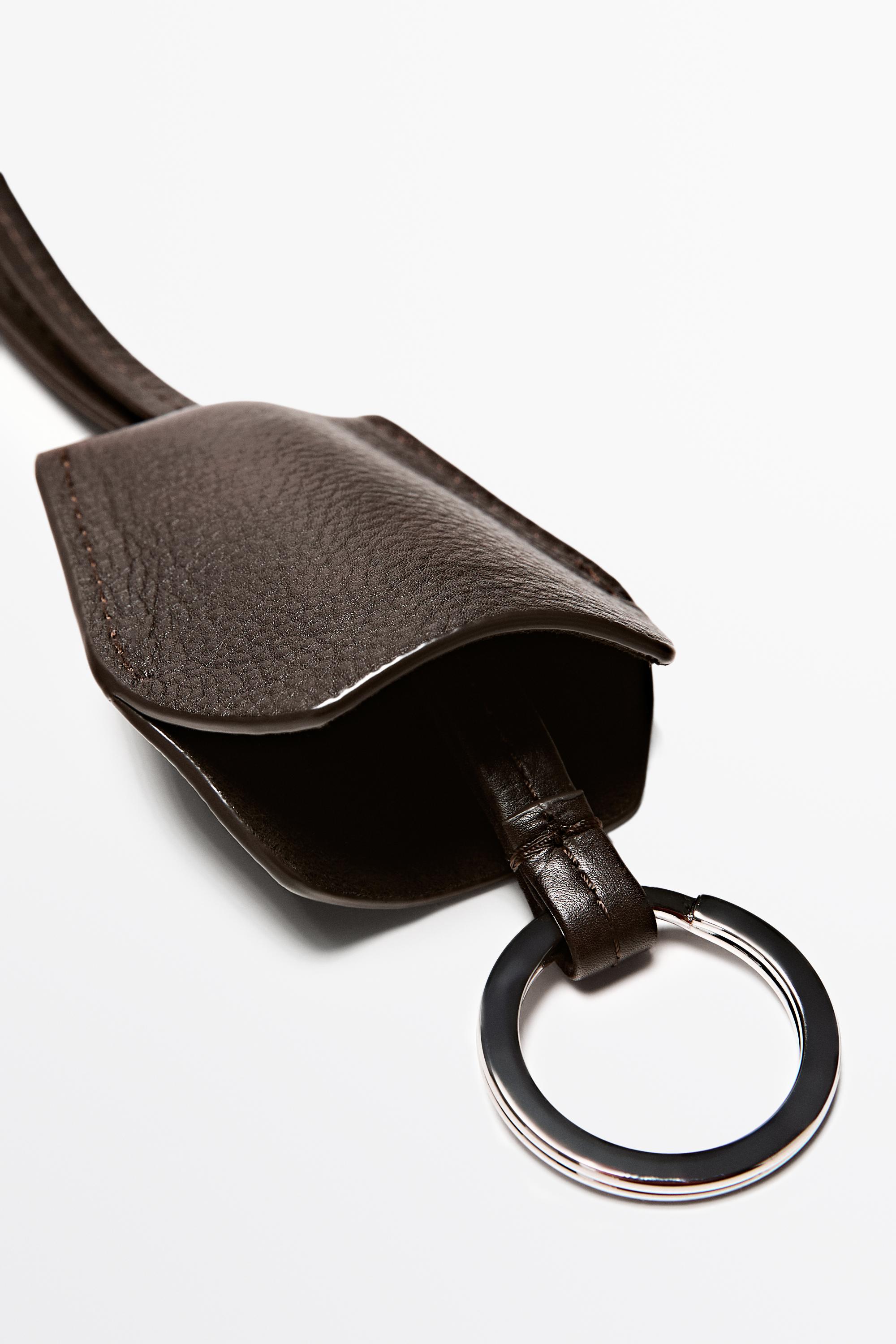 Nappa leather keyring