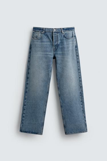 RELAXED FIT LIMITED EDITION JEANS - Mid-blue by Zara