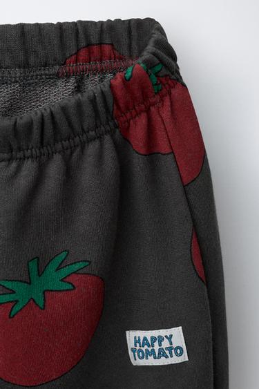 ENSEMBLE DE JOGGING SWEAT ET JOG IMPRIMÉ - Écru moyen de Zara - Image 3