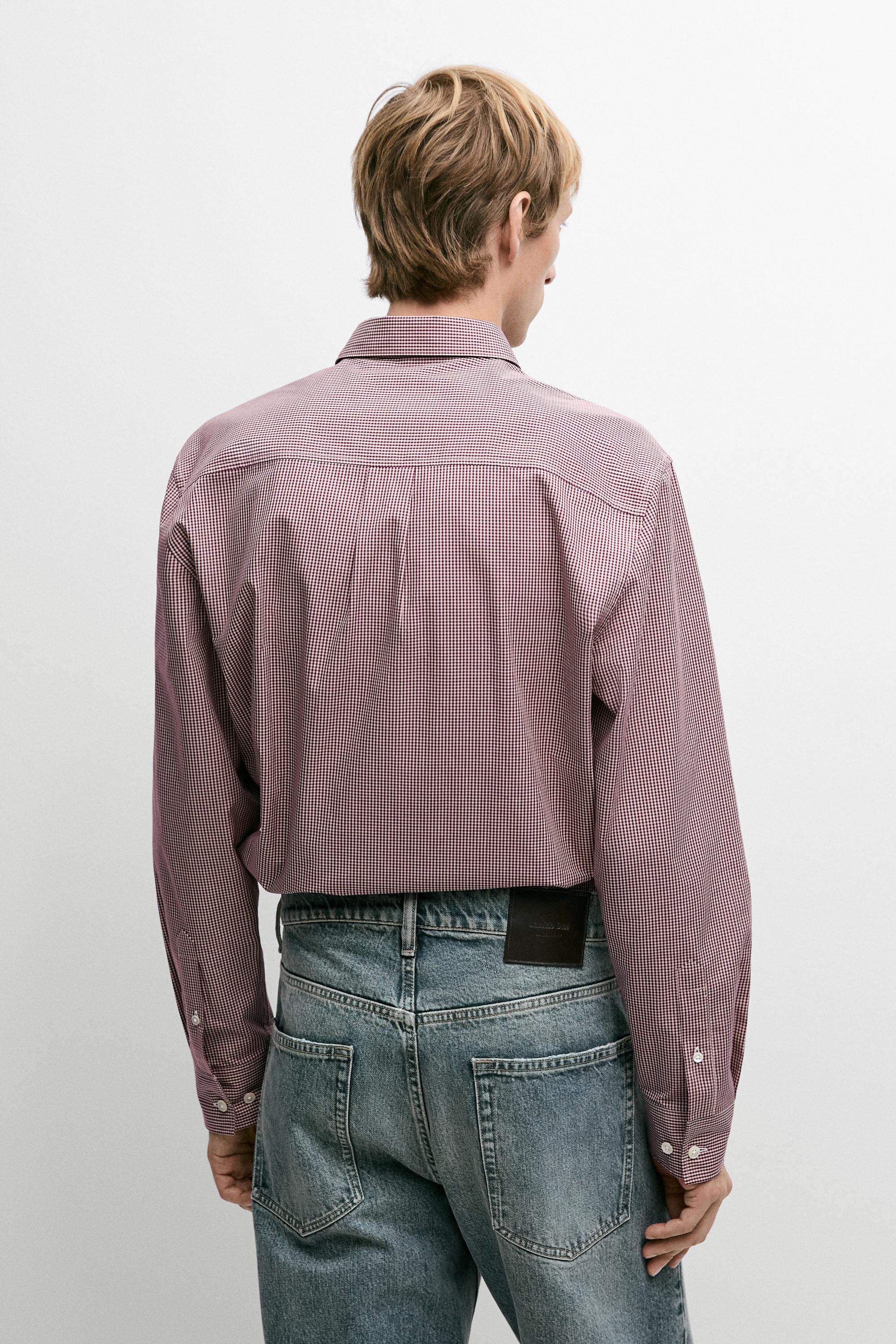 Regular fit gingham shirt