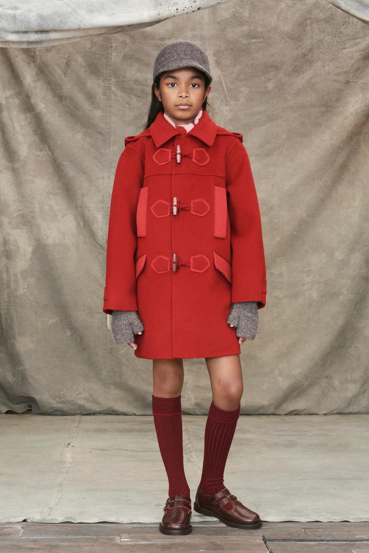 LIMITED EDITION トグルボタン ウールコート - レッド | ZARA Japan / 日本 