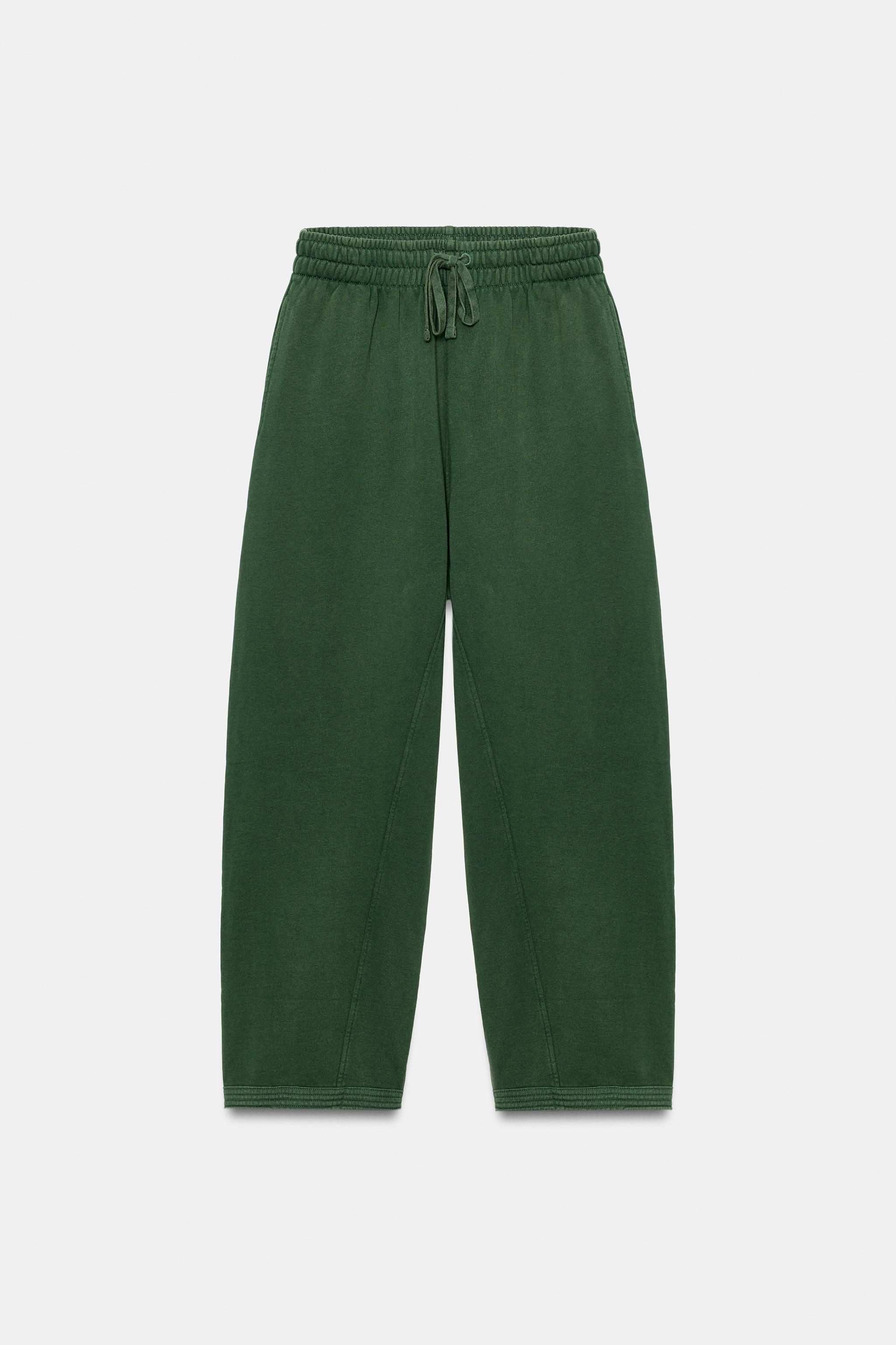 Женские брюки Zara WASHED EFFECT PANTS — фото 6